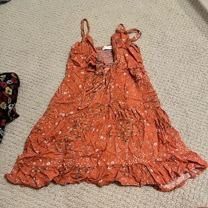 Orange sun dress